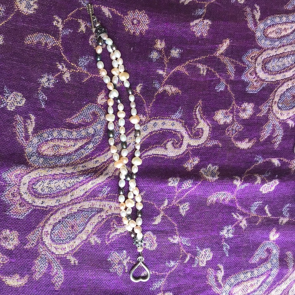 Sterling pearl bracelet